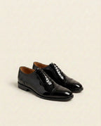 Men’s Patent Leather Oxford Shoes – Patent Cap Toe Formal Dress Shoes