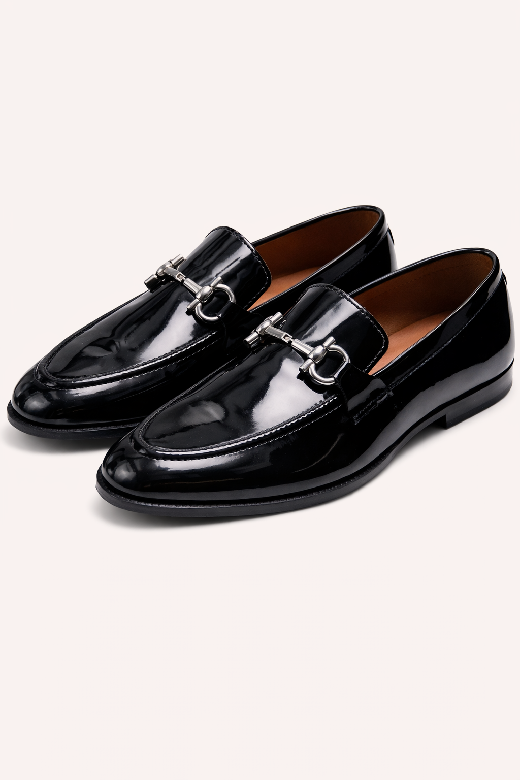 Men’s Classic Black Oxford Shoes – Minimal Leather Formal Lace-Up Dress Shoes