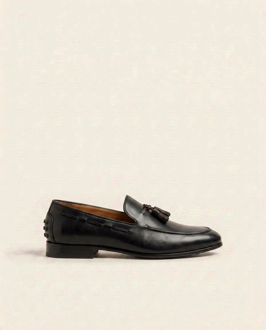 Men’s Classic Leather Loafers – Comfortable Slip-On Formal Shoes