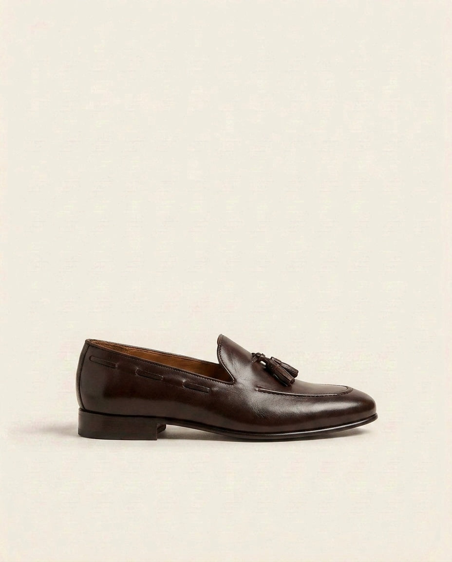 Men’s Classic Leather Loafers – Comfortable Slip-On Formal Shoes