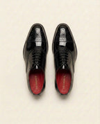 Men’s Patent Leather Oxford Shoes – Patent Cap Toe Formal Dress Shoes