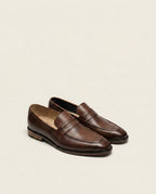 Classic Brown Penny Loafers for Men – Handcrafted Leather Slip-On Formal Shoes
