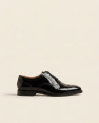 Men’s Patent Leather Oxford Shoes – Patent Cap Toe Formal Dress Shoes