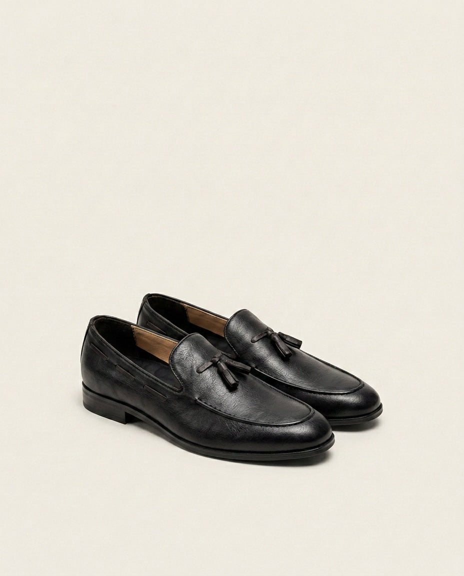 Men’s Classic Leather Loafers – Comfortable Slip-On Formal Shoes