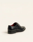 Black Cap Toe Oxford Leather Shoes – Premium Formal Dress Shoes
