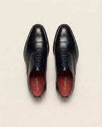 Black Cap Toe Oxford Leather Shoes – Premium Formal Dress Shoes