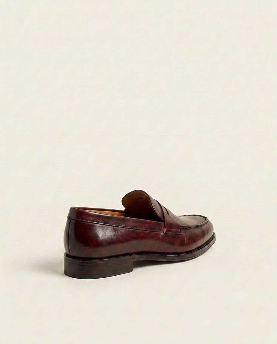 Grandeur Classic Leather Penny Loafers – Made-to-Order